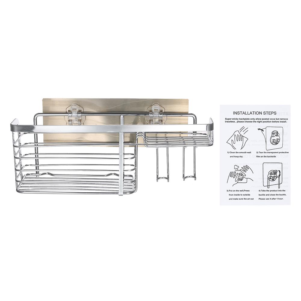 Rổ đựng đồ bằng inox có tấm lót chống dính, chống rỉ sét và sử dụng lâu bền.
