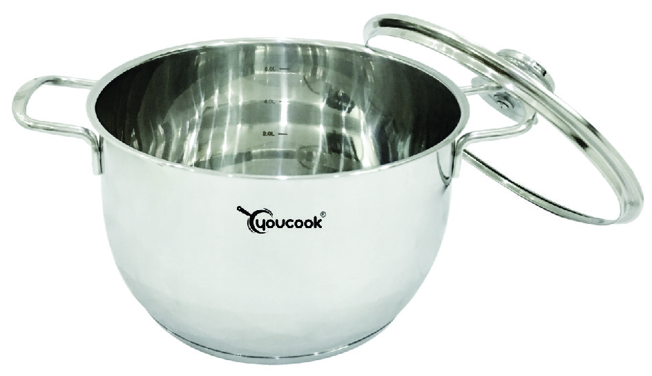 Nồi Inox 3 Đáy You Cook Thân Côn 18cm