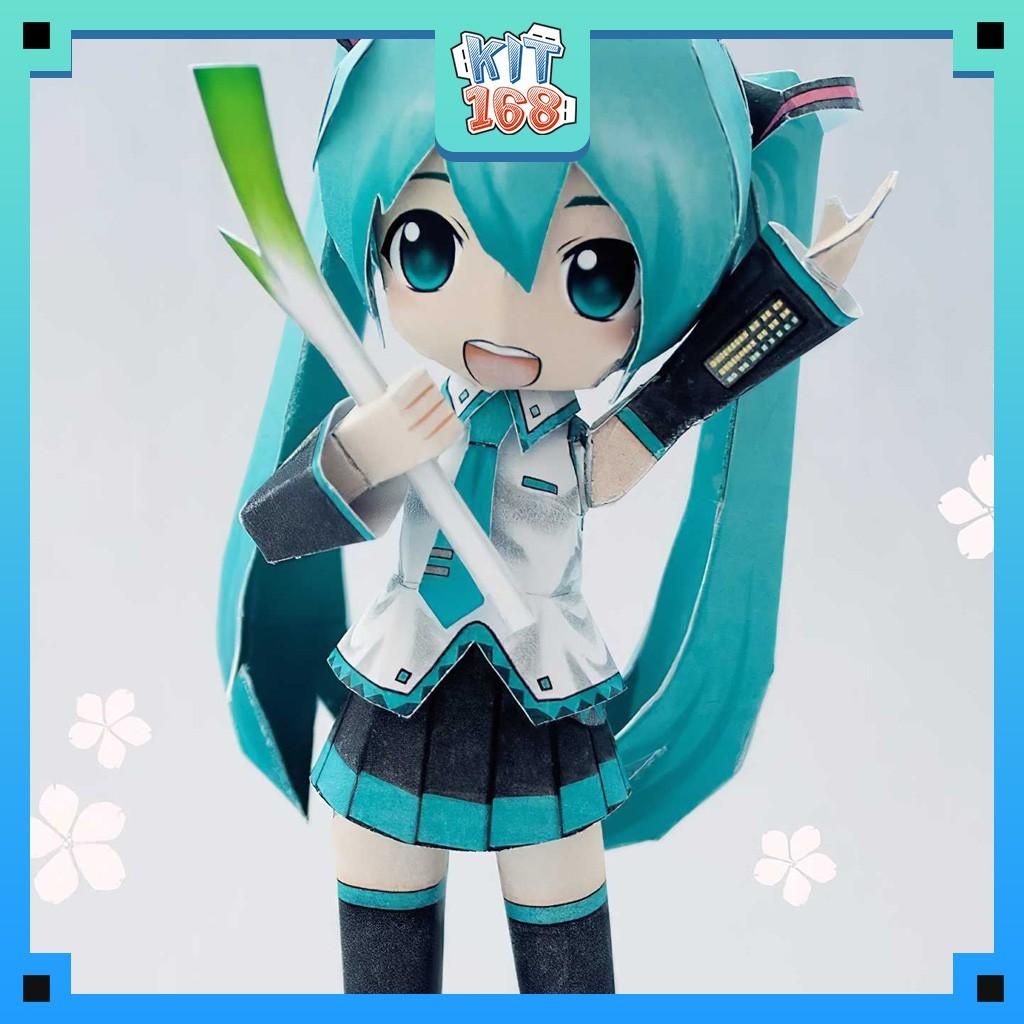 Mô hình giấy Anime Chibi Hatsune Miku - Vocaloid