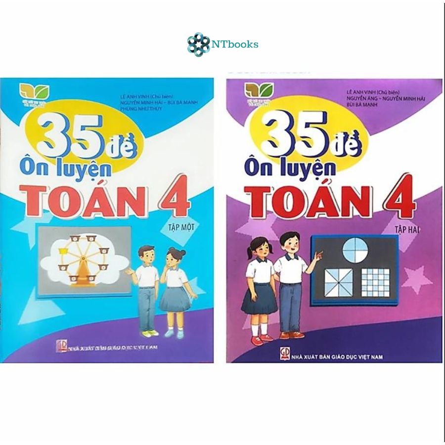 Combo 2 cuốn sách 35 Đề Ôn Luyện Toán 4 Kết Nối