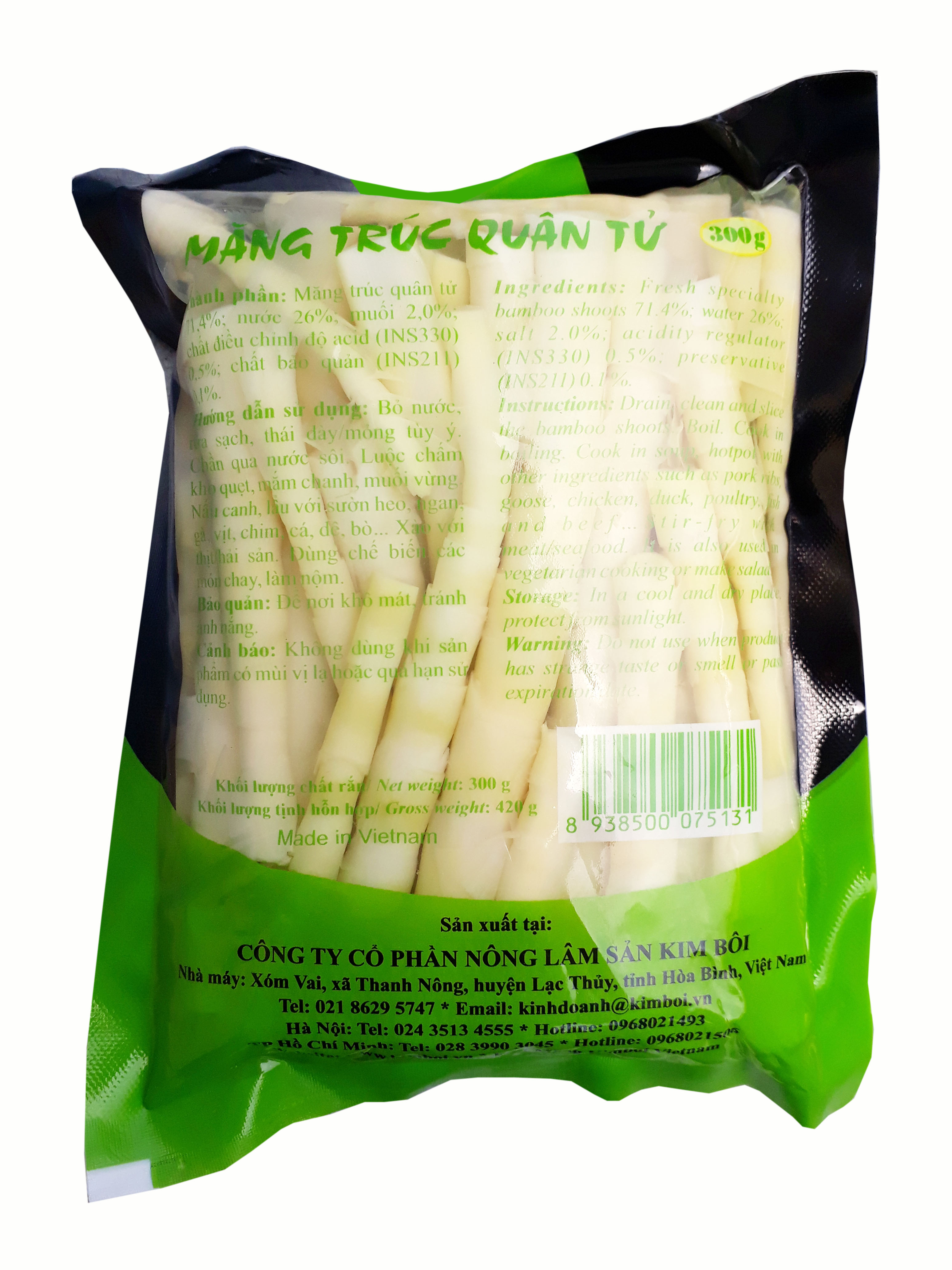 Măng Trúc Quân Tử Kim Bôi Gói 200g