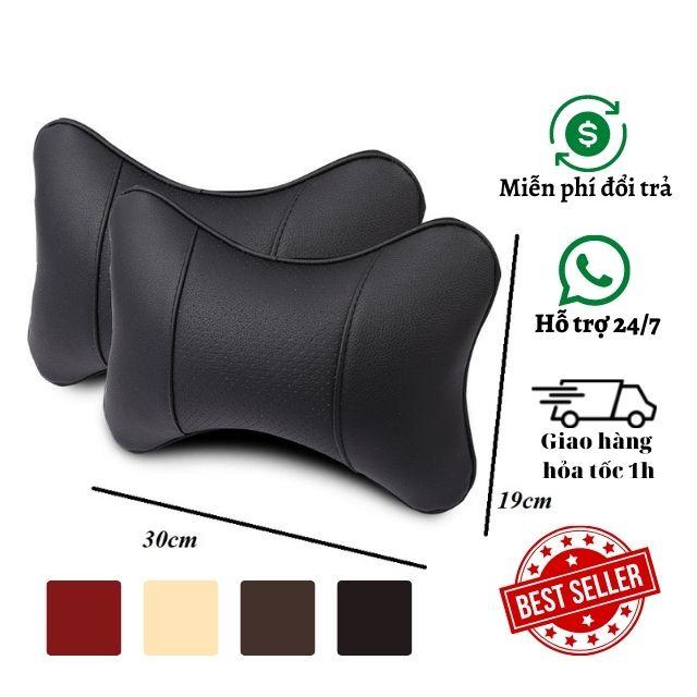 Gối đầu da cao cấp ghế ô tô, ghế văn phòng - Gối đầu ghế văn phòng da lỗ thoáng khí