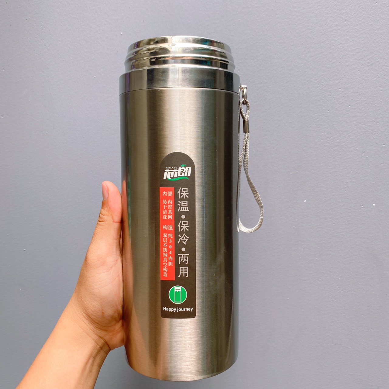 Bình Giữ Nhiệt Inox 304 1200ml Giữ Nhiệt Trên 12H - Kèm Lọc Trà- [Bình Giữ Nhiệt,Ly Giữ Nhiệt]