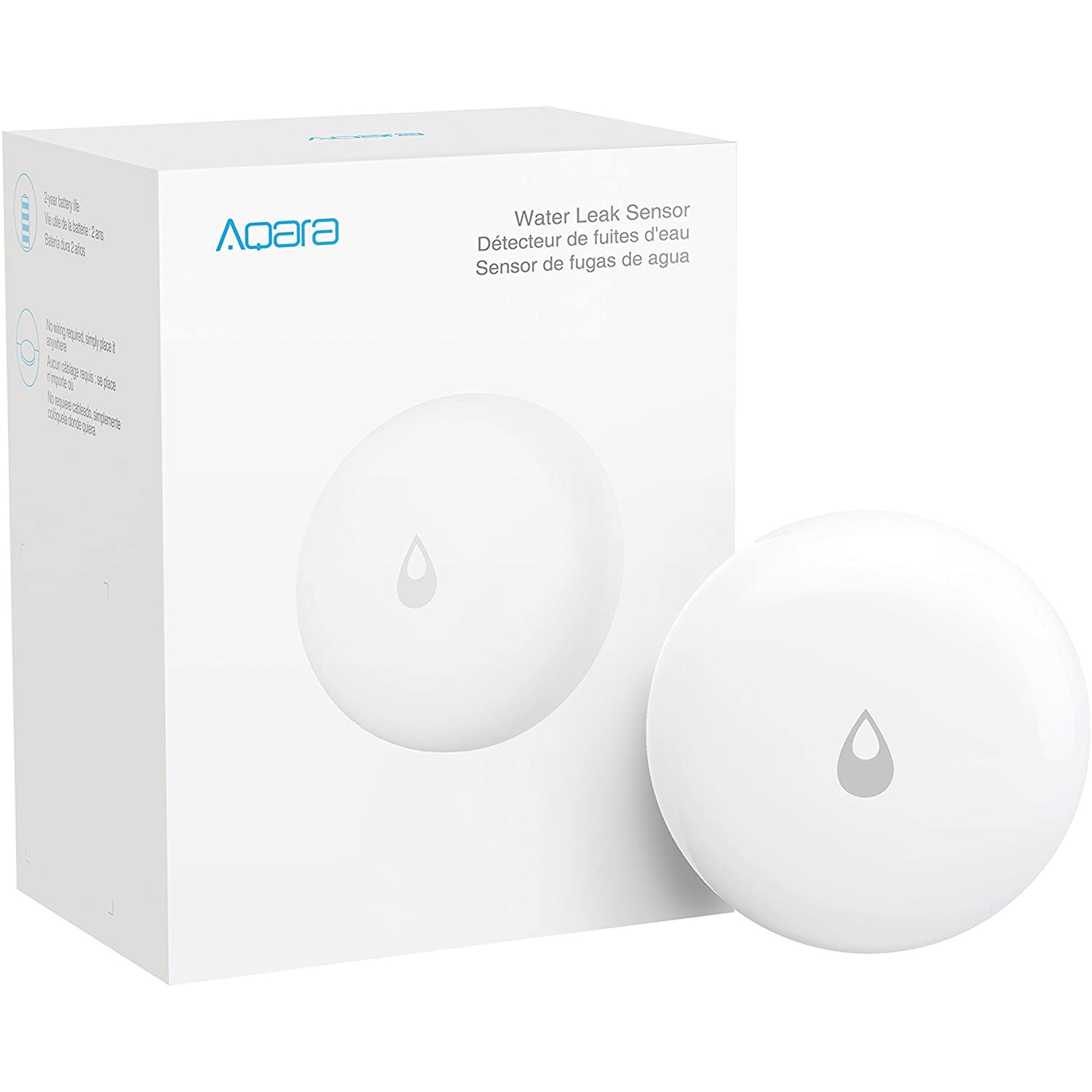 Cảm biến tràn,rò rỉ nước Aqara Water Leak Sensor SJCGQ11LM, hỗ trợ HomeKit