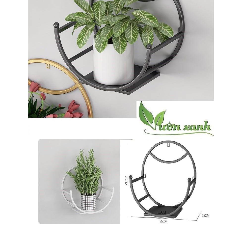 KỆ TREO TRANG TRÍ HÌNH BÁN NGUYỆT, VẦNG TRĂNG DÁN TƯỜNG TIỆN DỤNG , GIÁ TREO CHẬU HOA BAN CÔNG PHÒNG KHÁCH HÌNH