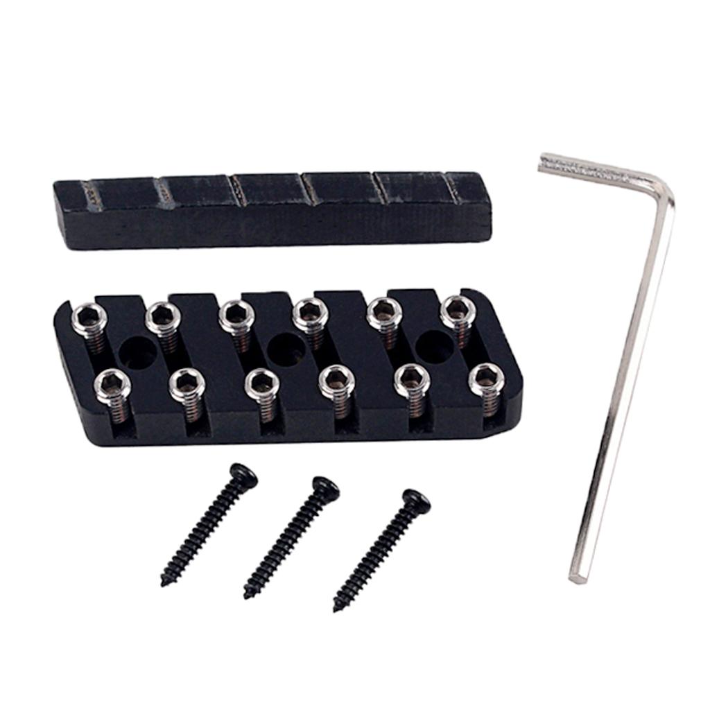 6/7/8 String Headless Guitar Bridge & Slotted Camel Bone Nut For Guitar Accs