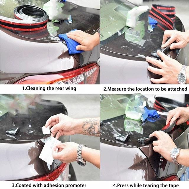 Đuôi Gió, Cánh Lướt Gió Vân CARBON Xe Ô Tô Phong Cách Thể Thao