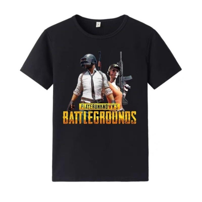 Áo Thun In PUBG Hai Màu Trắng Đen