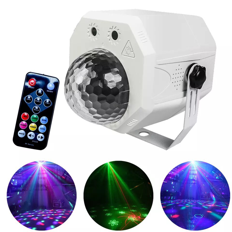 Đèn Laser disco chiếu tia 16 hiệu ứng