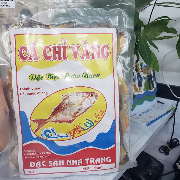 ️ Đặc Sản Nha Trang -Cá Chỉ Vàng Khô Nguyên Con, Rút Xương Mềm Ngon, Seavy Gói 500 gram