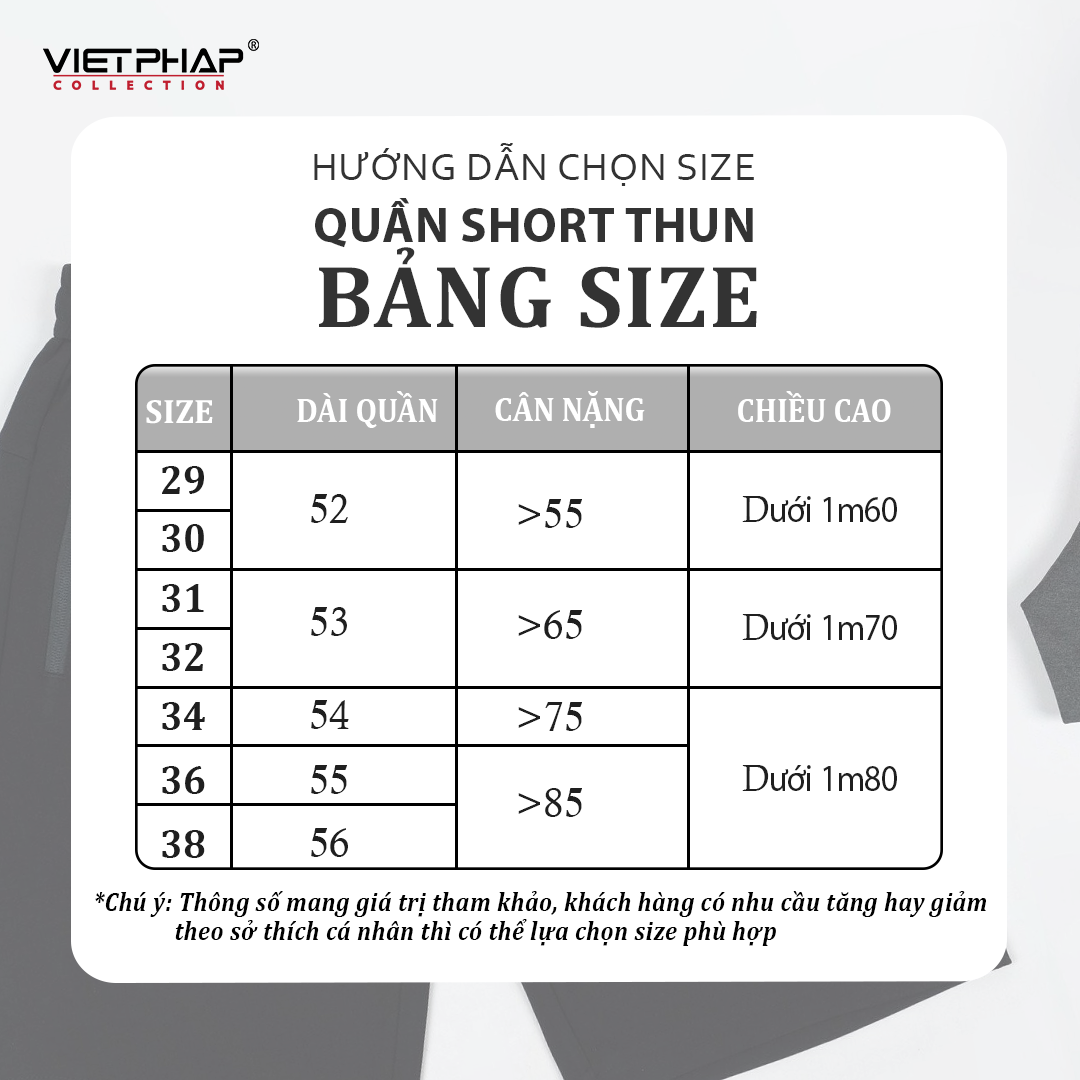 Quần Short thun cao cấp VIỆT  PHÁP/ Form Basic - chất liệu cotton thoáng mát co dãn tốt 9256