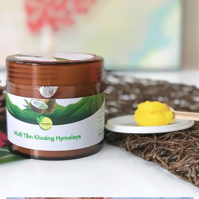 Muối tắm khoáng Himalaya GREENBON (100g) - Giảm mụn lưng, viêm nang lông, chống lão hóa da