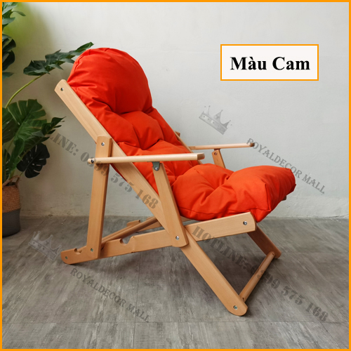 Ghế Ghỗ Thư Giãn Có Đôn Gác Chân Sang Trọng Điều Chỉnh 180 Độ nhiều tiện ích cho sức khỏe của gia đình-RoyaldecorHN