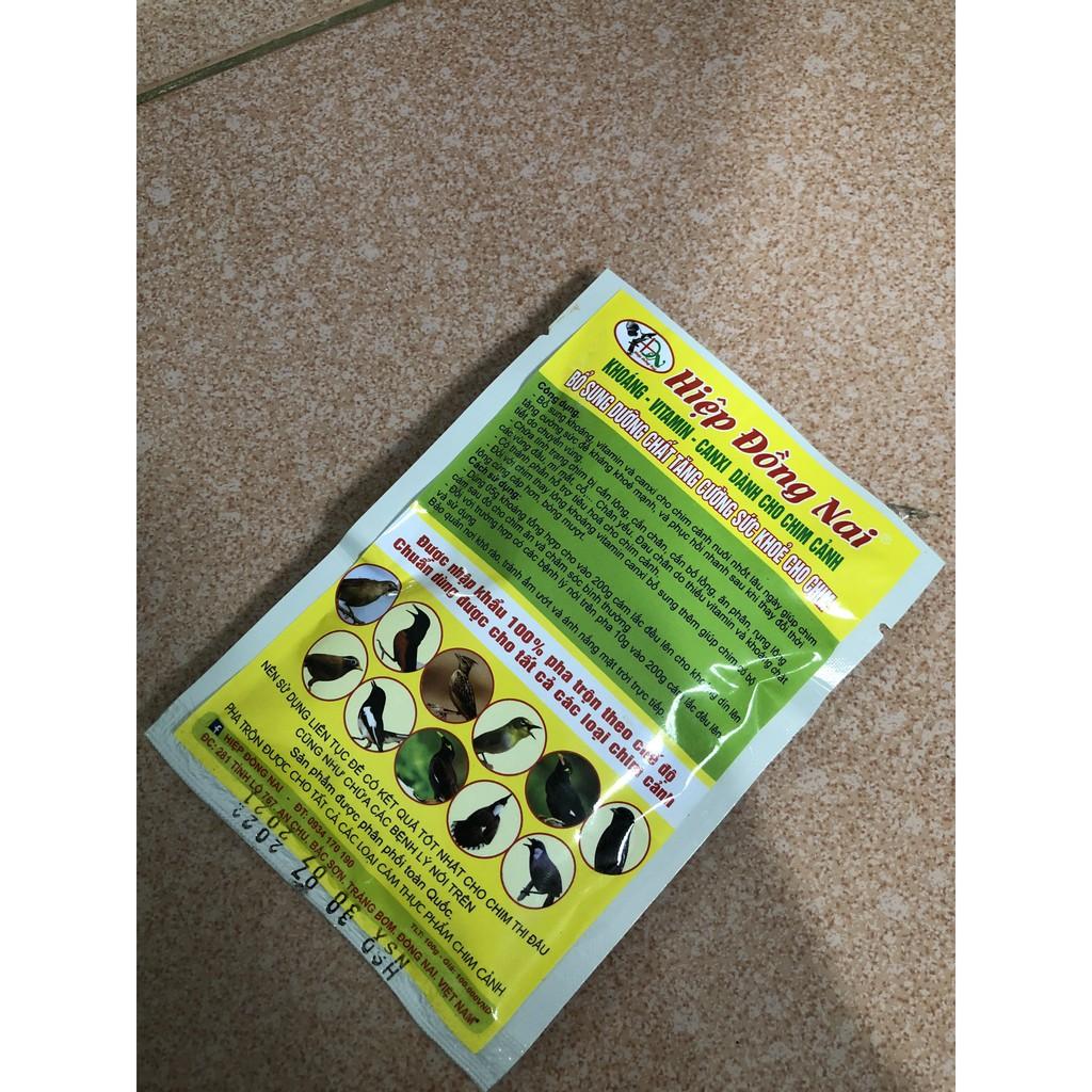 Khoáng vitamin canxi dành cho chim cảnh cao cấp thương hiệu Hiệp Đồng Nai gói 100g