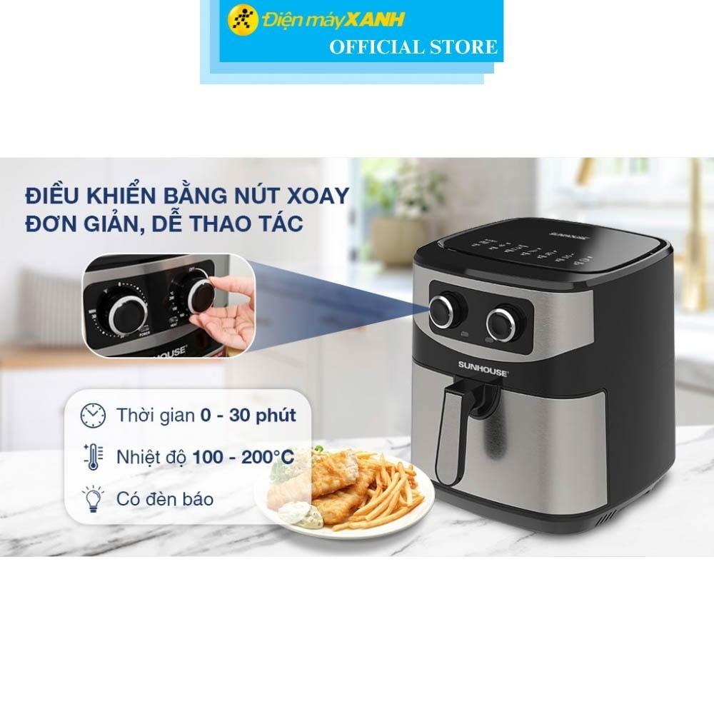 Nồi chiên không dầu Sunhouse SHD4035 9 lít - Hàng chính hãng - Hàng Chính Hãng