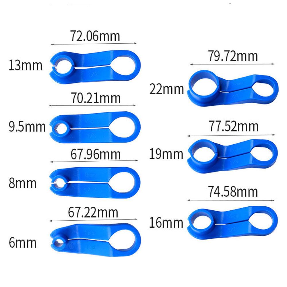 7PCS Car Auto AC Fuel Line Disconnect Tool Set Transmission Oil Cooler Line Removal Tools 1/4-7/8 Inch
