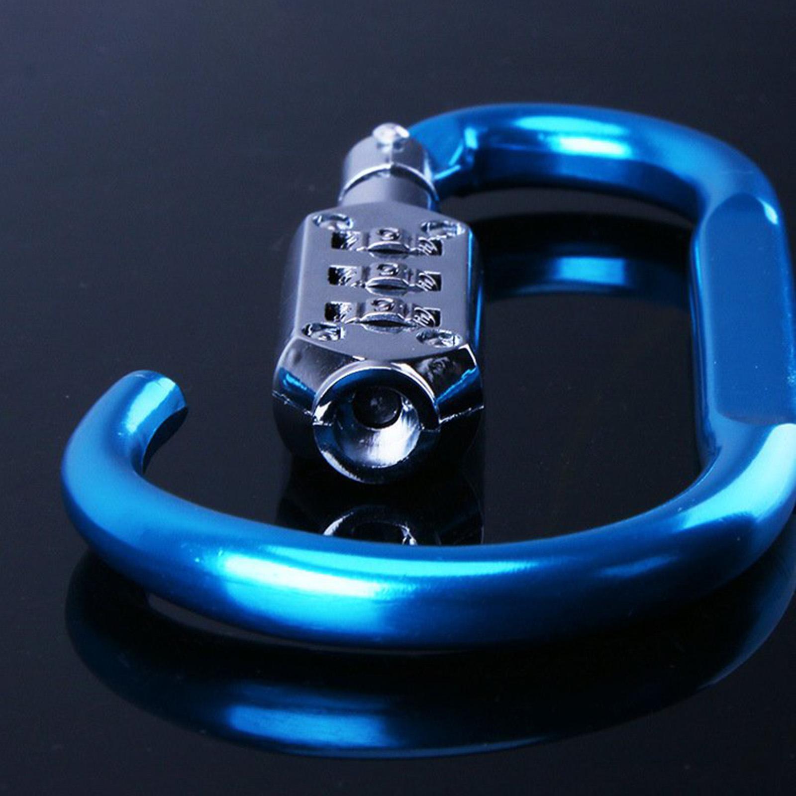 Carabiner Lock 3 Digit, Easy to Set Padlock Fits for Hasp Storage Storage Sports Locker