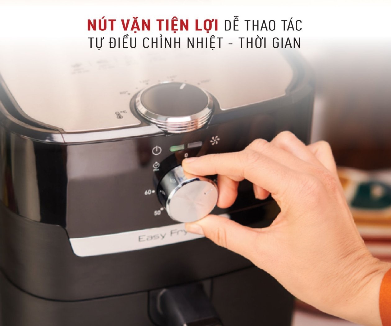 Nồi chiên, nướng không dầu cơ Tefal 2 trong 1 EY501815, Dung tích lòng nồi 4.6L / sử dụng 4.2L /1.2kg- Hàng chính hãng