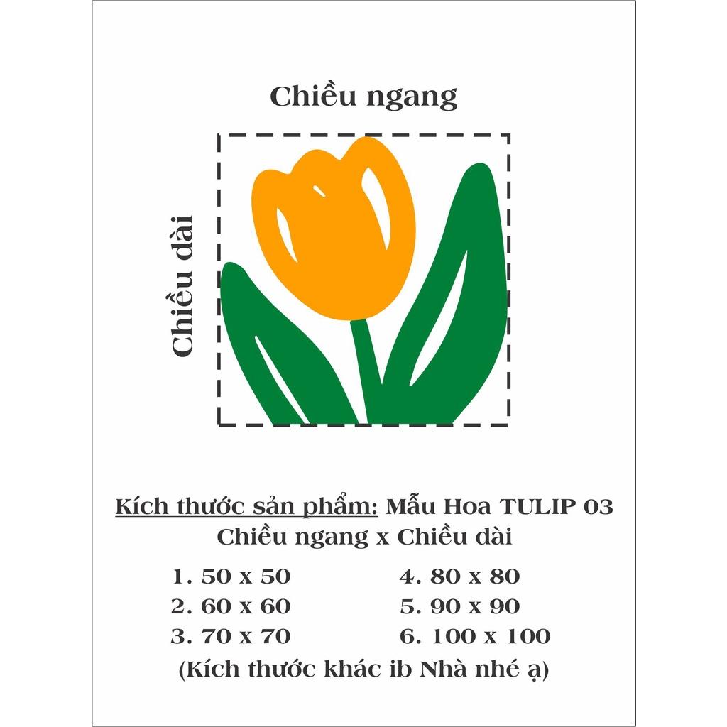 HÌNH DÁN HOA TULIP TRANG TRÍ NHÀ CỬA CUTE 01