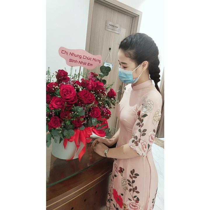 Áo Dài Cách Tân Màu Hồng In Hoạ Tiết Hoa Đẹp Xuất Sắc, Áo Dài Cách Tân 4 Tà Mềm Mại, Áo Dài Truyền Thống| Áo Dài Tết