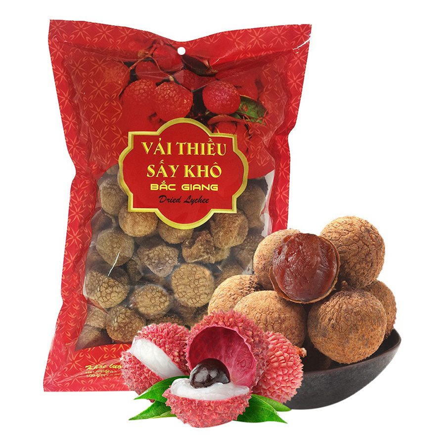 Vải Sấy Khô Vinafruits (500g)