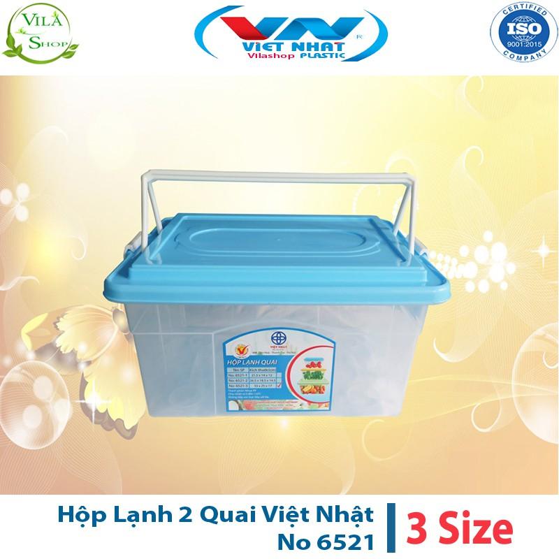 Hộp Đựng Thực Phẩm, Hộp Lạnh 2 Quai Bảo Quản Thực Phẩm Việt Nhật No 6521 - Quai Xách Gọn Gàng Tiện Lợi