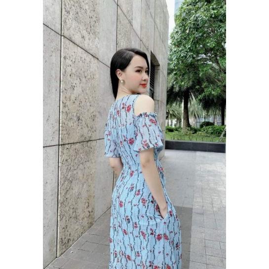 ĐẦM MAXI VOAN TAY CUTOUT