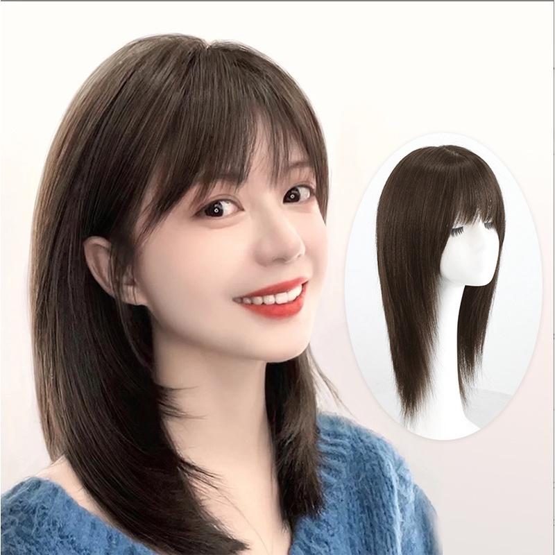 Tóc giả nữ nguyên đầu sole lửng, Tóc giả cả đầu cao cấp - TG3