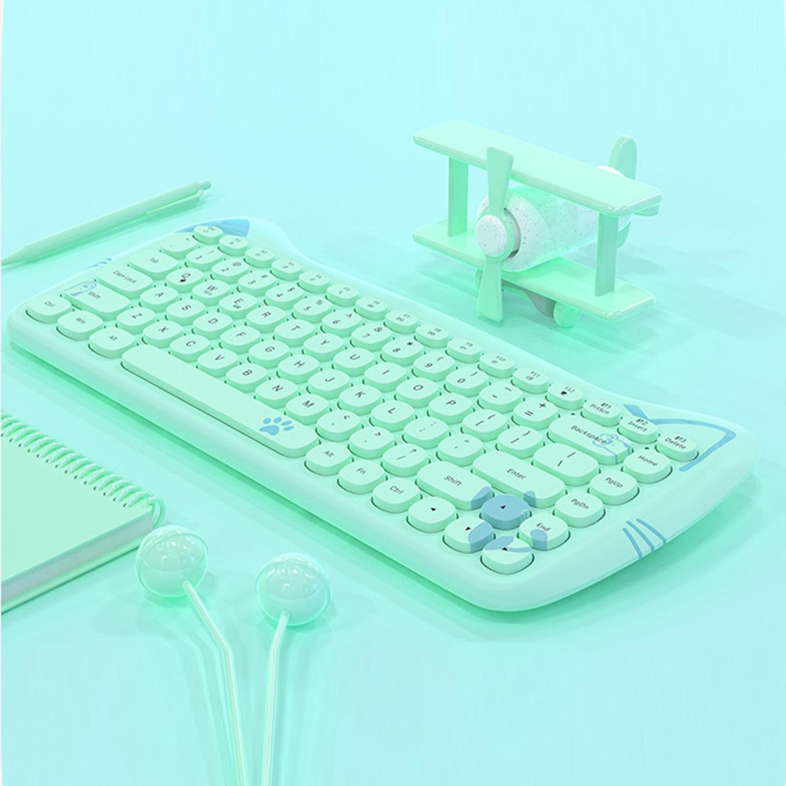 Gaming Keyboard 84 Keys Bluetooth 3.0/Wired for Home Tablet Users