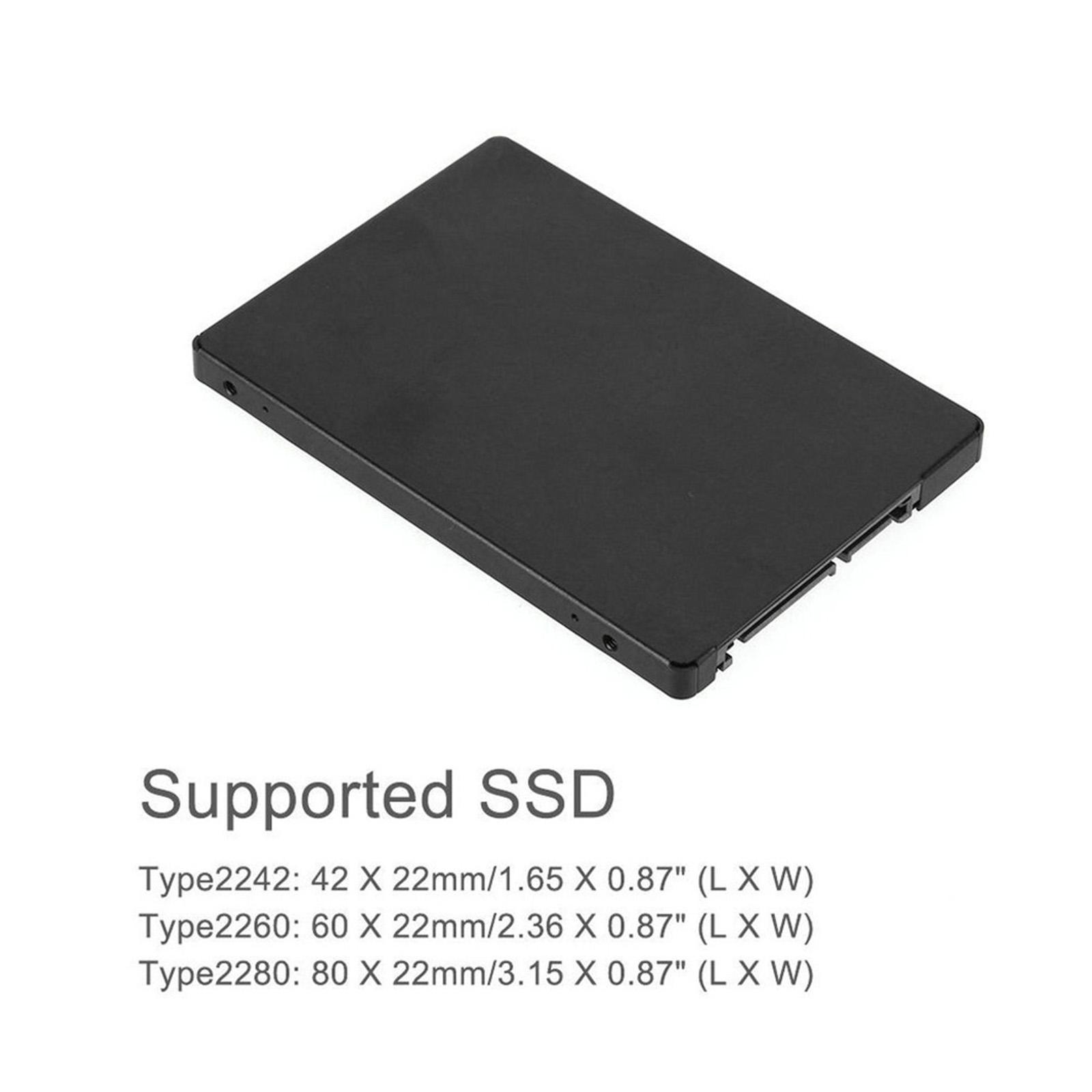 M.2 NGFF SATA to USB 3.0 Case, Key B/Key B+M Portable, Support NGFF M.2 2280 2260 2242 2230 External Reader