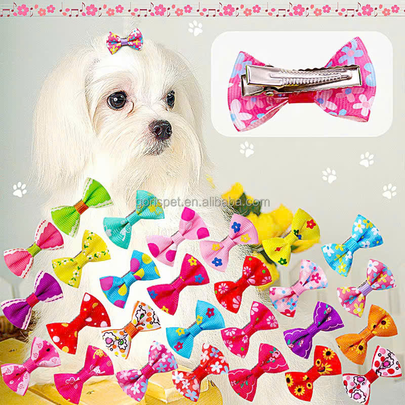 NƠ KẸP TÓC CÀI TÓC THỜI TRANG DỄ THƯƠNG CHO THÚ CƯNG CHÓ MÈO