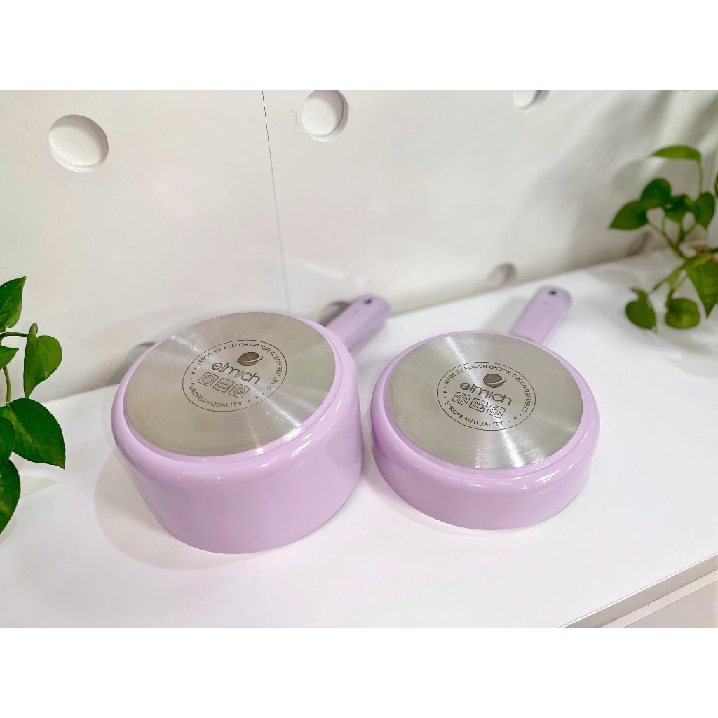 Bộ nồi chảo chống dính Baby full induction EL-5221LA16 size 16cm, Hàng chính hãng, đáy từ- JoyMall