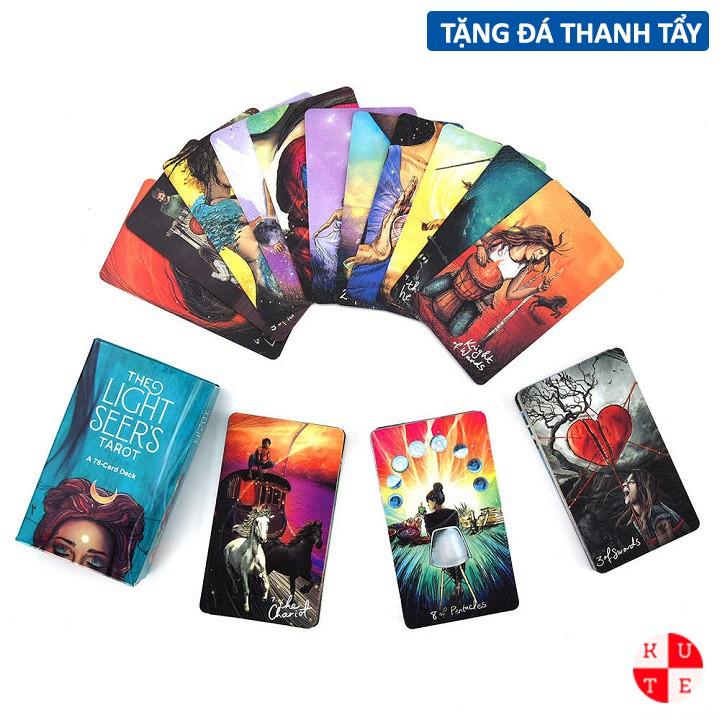 Bài Tarot Light Seer's 78 Lá Bài Tặng Link Hướng Dẫn Tiếng Việt Và Đá Thanh Tẩy