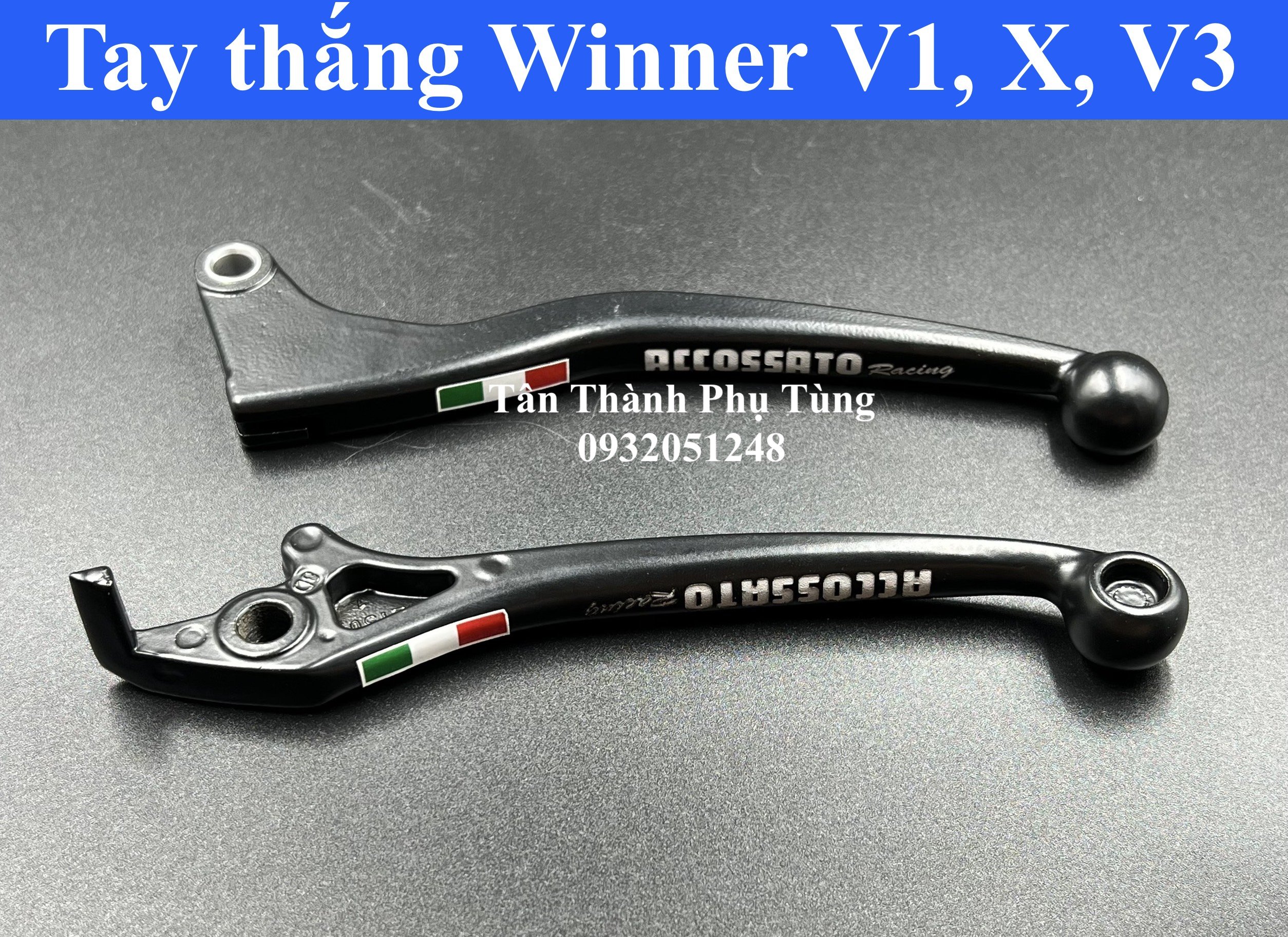 Tay thắng dành cho Winner V1, Winner X, V3 - Màu đen 1 cặp