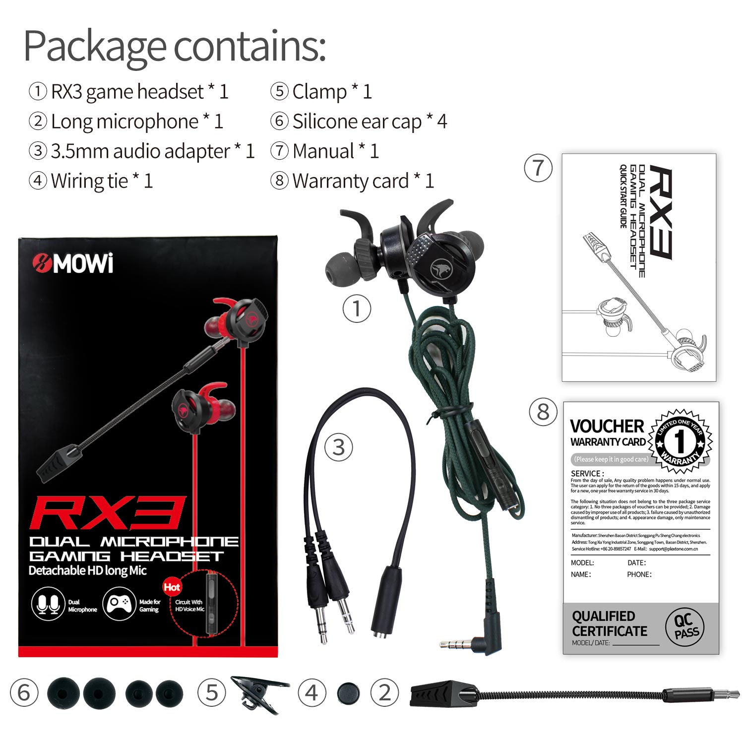 Tai Nghe Gaming Có Mic Rời Plextone xMOWI RX3 Dùng Được Cho Cả Máy Tính Và Điện Thoại - Hàng Chính Hãng