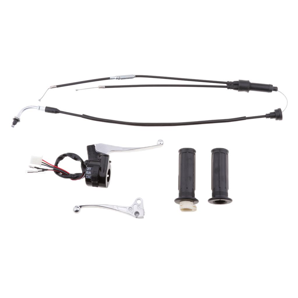 Twist Throttle Housing Switch Right ＆ Left Brake Lever for Yamaha PW50 PY50