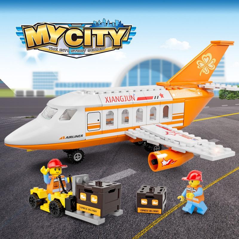 Bộ lắp ráp mô hình Máy bay Thành phố My City - Mẫu 855B Cam