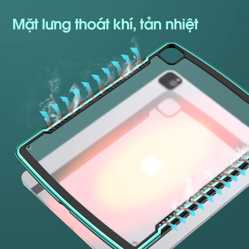 Ốp lưng iPad Pro 11 inch , Chính hãng XUNDD, Mặt lưng trong, Viền TPU, Chống sốc, CẠNH MÀU - ALPHA SERIES - Hàng Nhập Khẩu