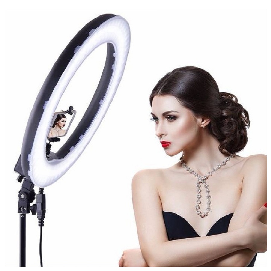 Đèn led HD Ring RL18 chiếu sáng Studio, makeup, quay phim , chụp ảnh,livetream