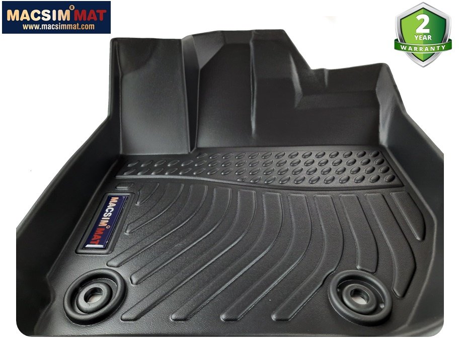Thảm lót sàn xe ô tô Honda HRV (sd) 2016-nay Nhãn hiệu Macsim chất liệu nhựa TPE cao cấp màu đen