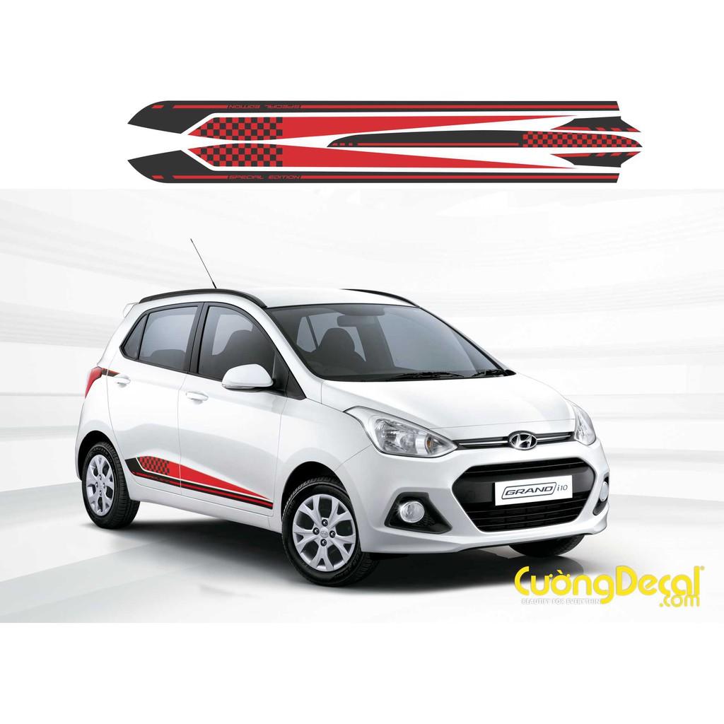 Bộ decal sticker tem xe Hyundai i10 Special Edition