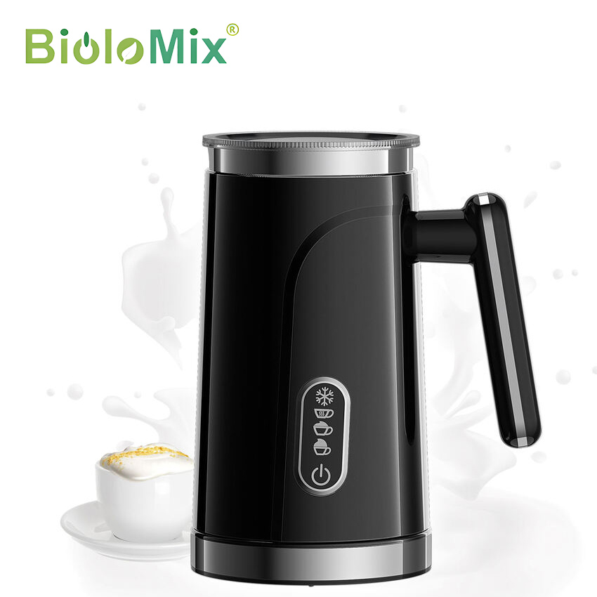 [HÀNG NHẬP KHẨU] Máy tạo bọt sữa, cà phê, ca cao New Digital 5 trong 1 chuyên nghiệp. Thương hiệu Mỹ cao cấp Biolomix - BMF102E