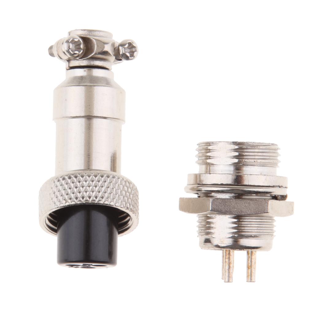 GX12 3Pin Waterproof Plug Socket Metal Aviation Wire Connector