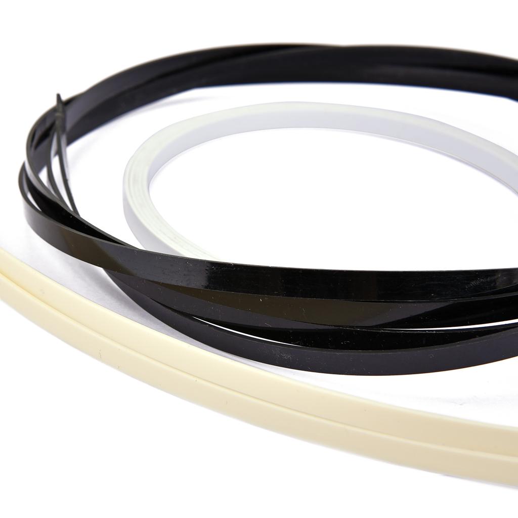 Sunnimix 3 Miếng Nhựa ABS Đàn Guitar Bass Ukulele Đàn Mandolin Ràng Buộc Purfling Que