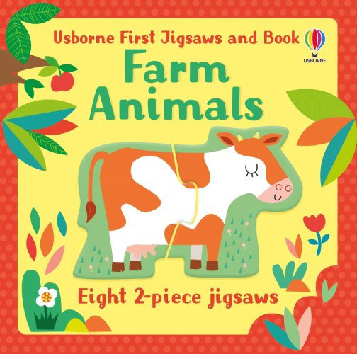 Sách - Anh: Usborne First Jigsaws: Farm Animals