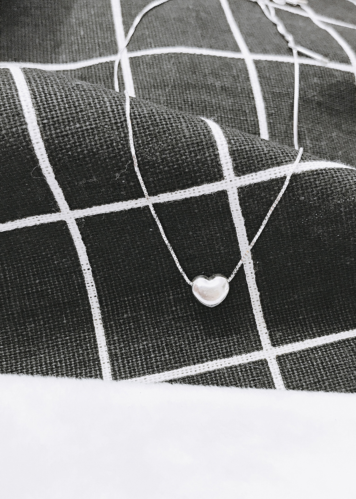 Dây chuyền bạc mặt trái tim - Ngọc Quý Gemstones
