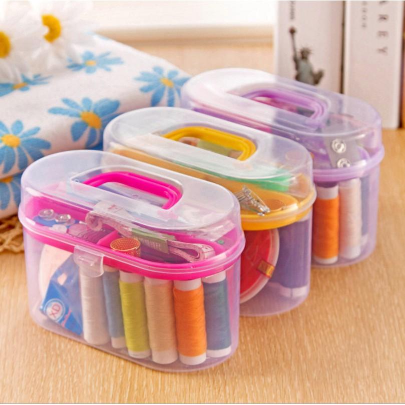Hộp kim chỉ đa năng - Bộ kim chỉ may vá thủ công tiện lợi Duashop