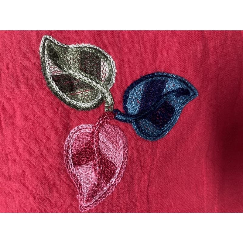 Áo linen thêu hai mặt