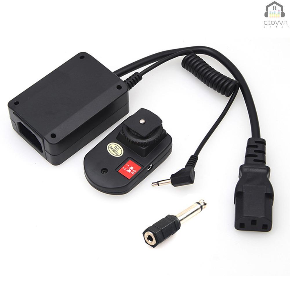 Hệ thống kích hoạt không dây với 4 kênh với đầu nhận 3.5mm sang 6.35mm cho đèn flash studio