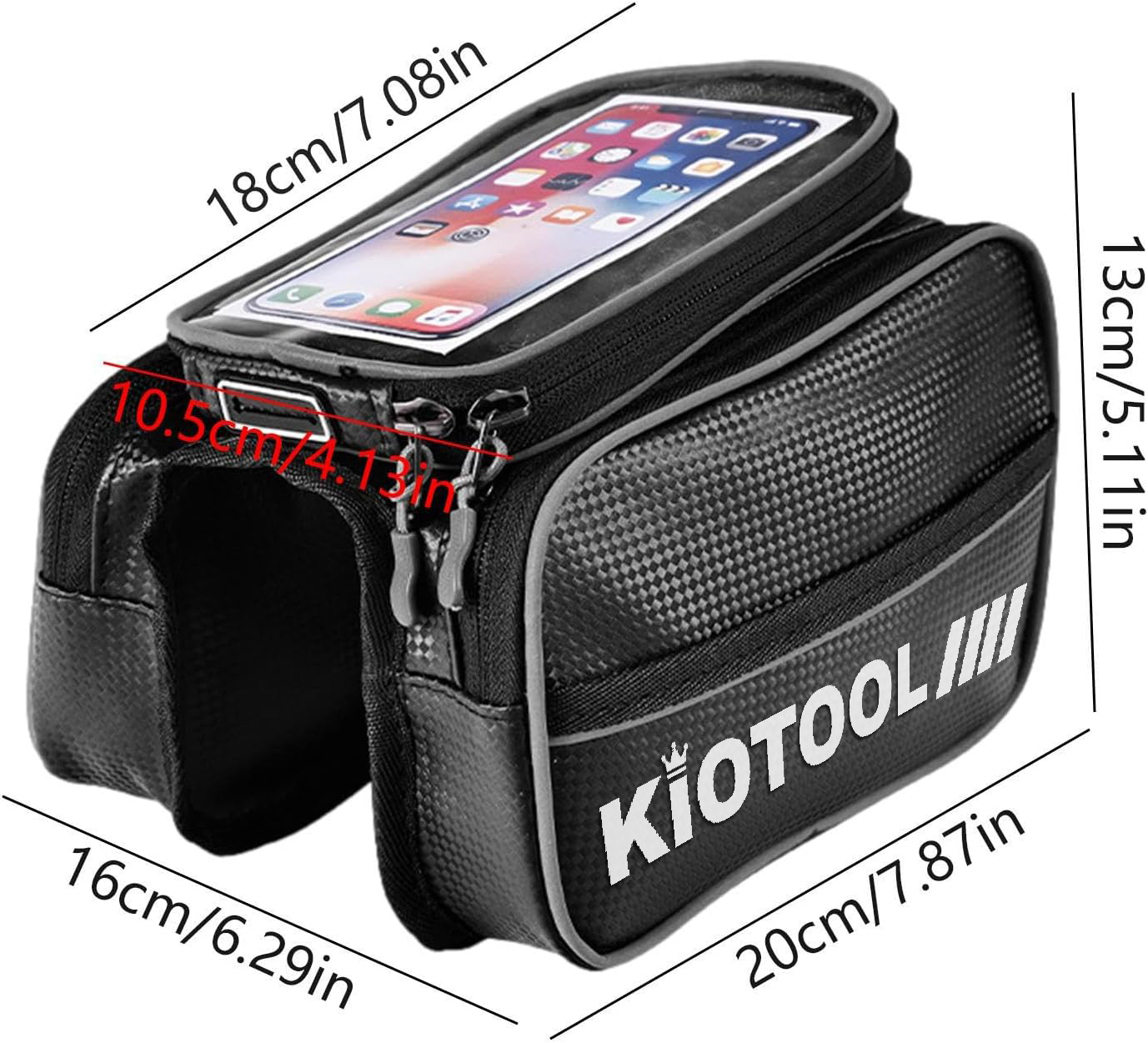 Túi xe đạp Kiotool chống nước bọc cảm ứng phù hợp với mọi dòng xe